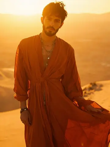غروب کویر